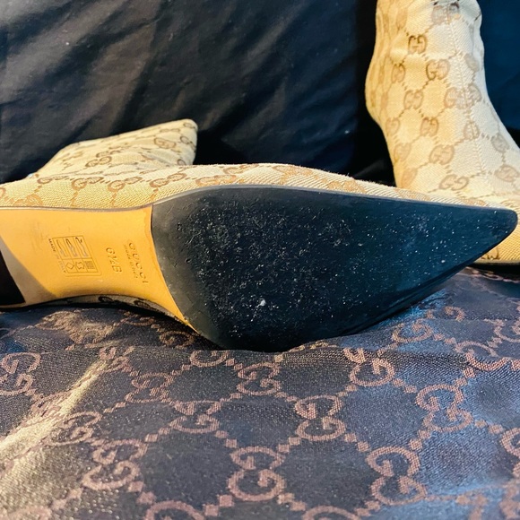 Vintage Gucci Blondie GG Logo Booties - Picture 8 of 9
